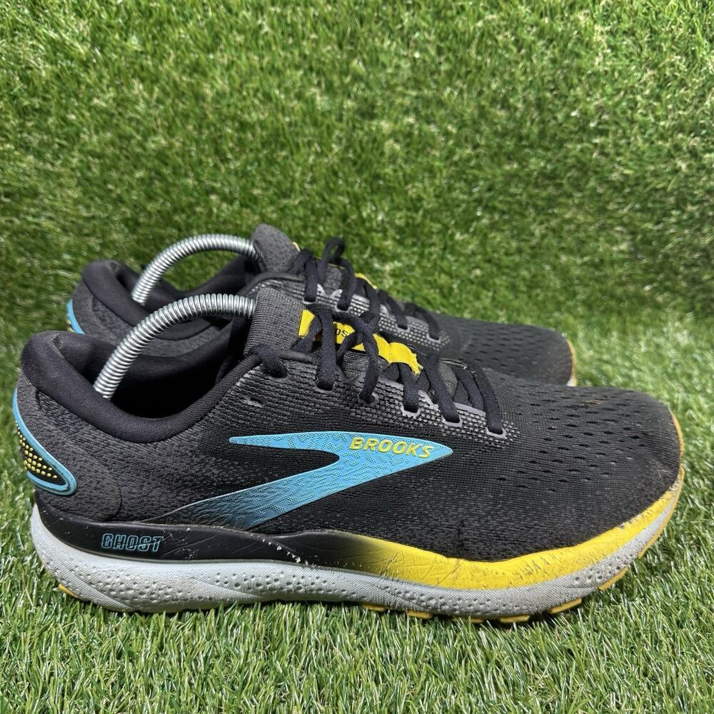 Brooks Ghost 16 Mens 11 Shoes Running Athletic Sneakers Shoes Size 11 Black Blue